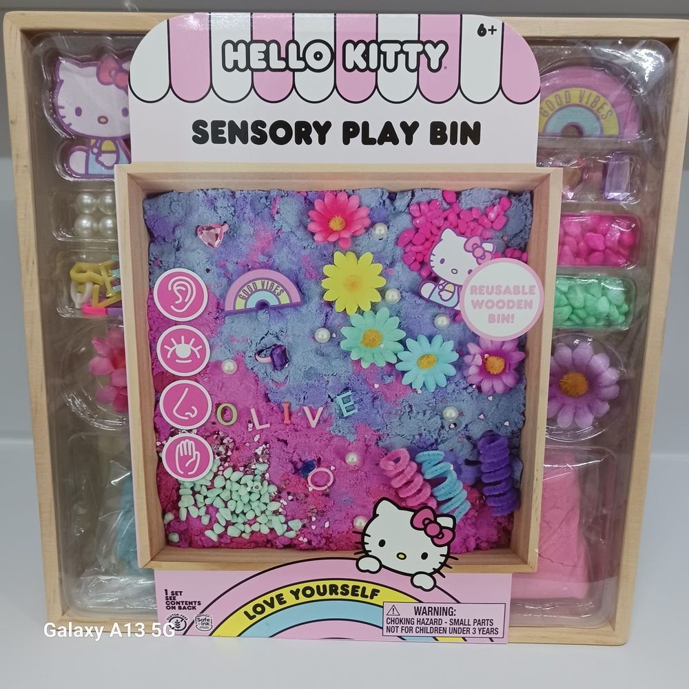 Hello Kitty Sensory Play Bin - Pink and Purple